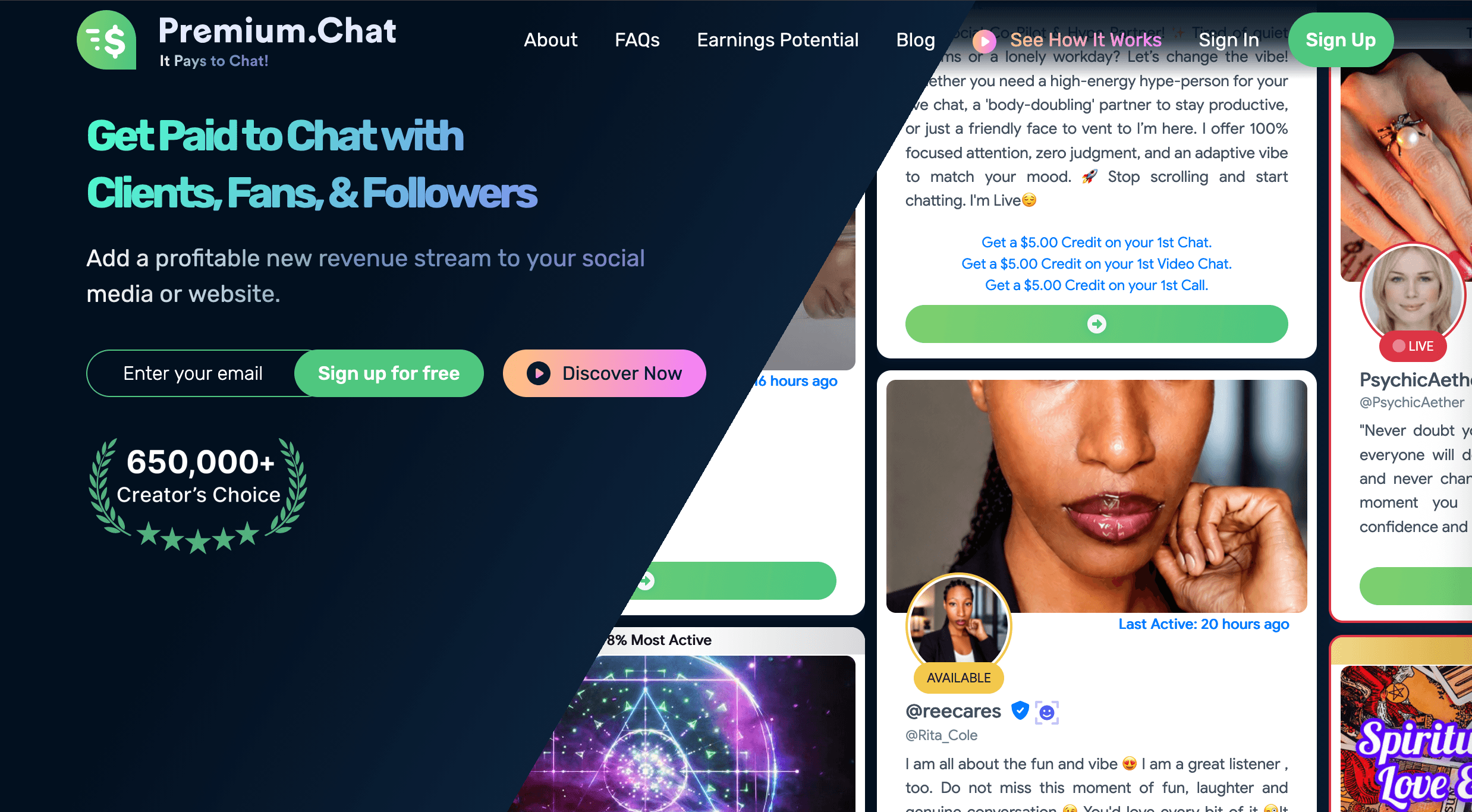 Premium.Chat preview